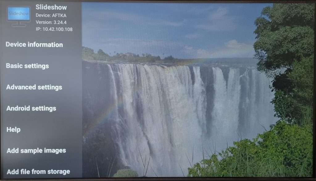 Slideshow on Amazon Fire TV Stick 4K Max