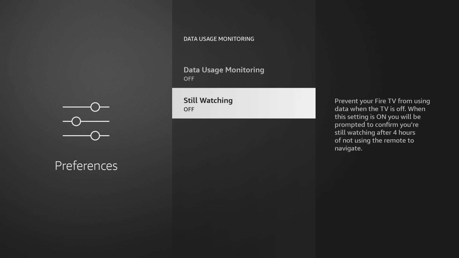 Turn off Still Watching on Amazon Fire TV Stick